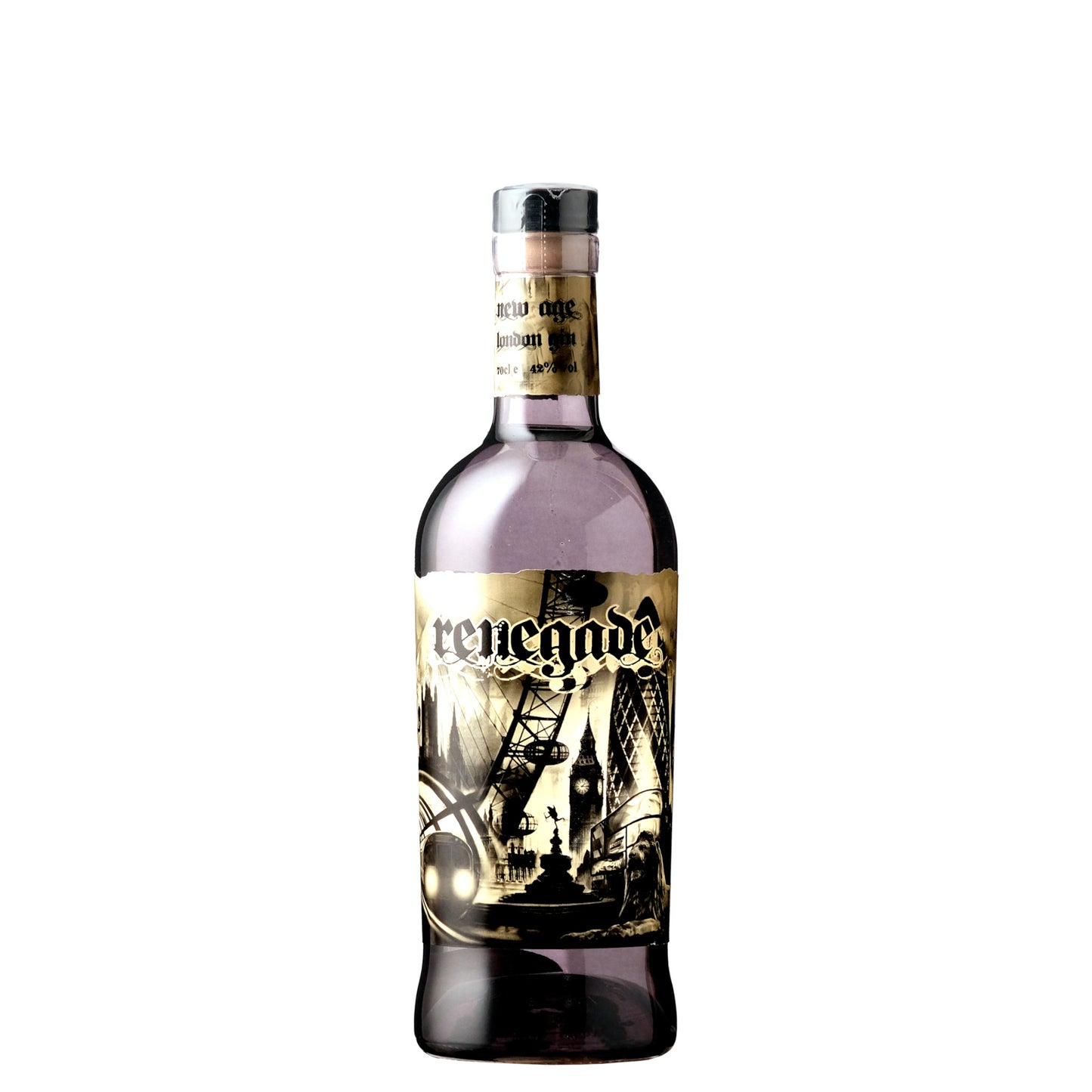 Bottle of 'renegade' on a white background
