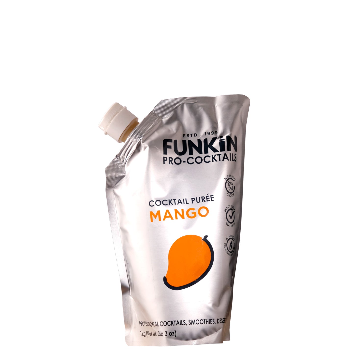 Funkin Pro Puree Mango Puree Pack on a White Background