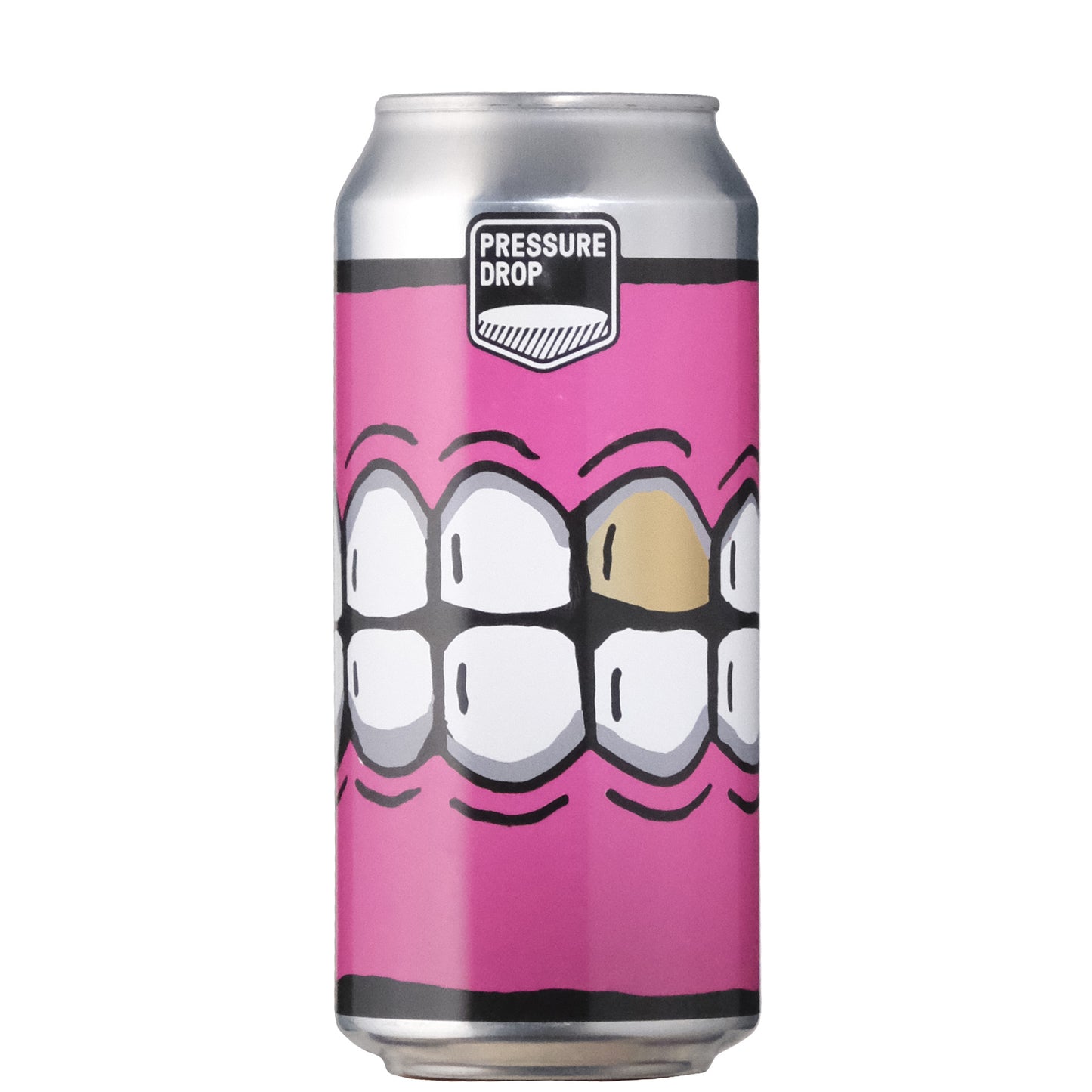 Pressure Drop Alligator I.P.A 7.2% on a White Background