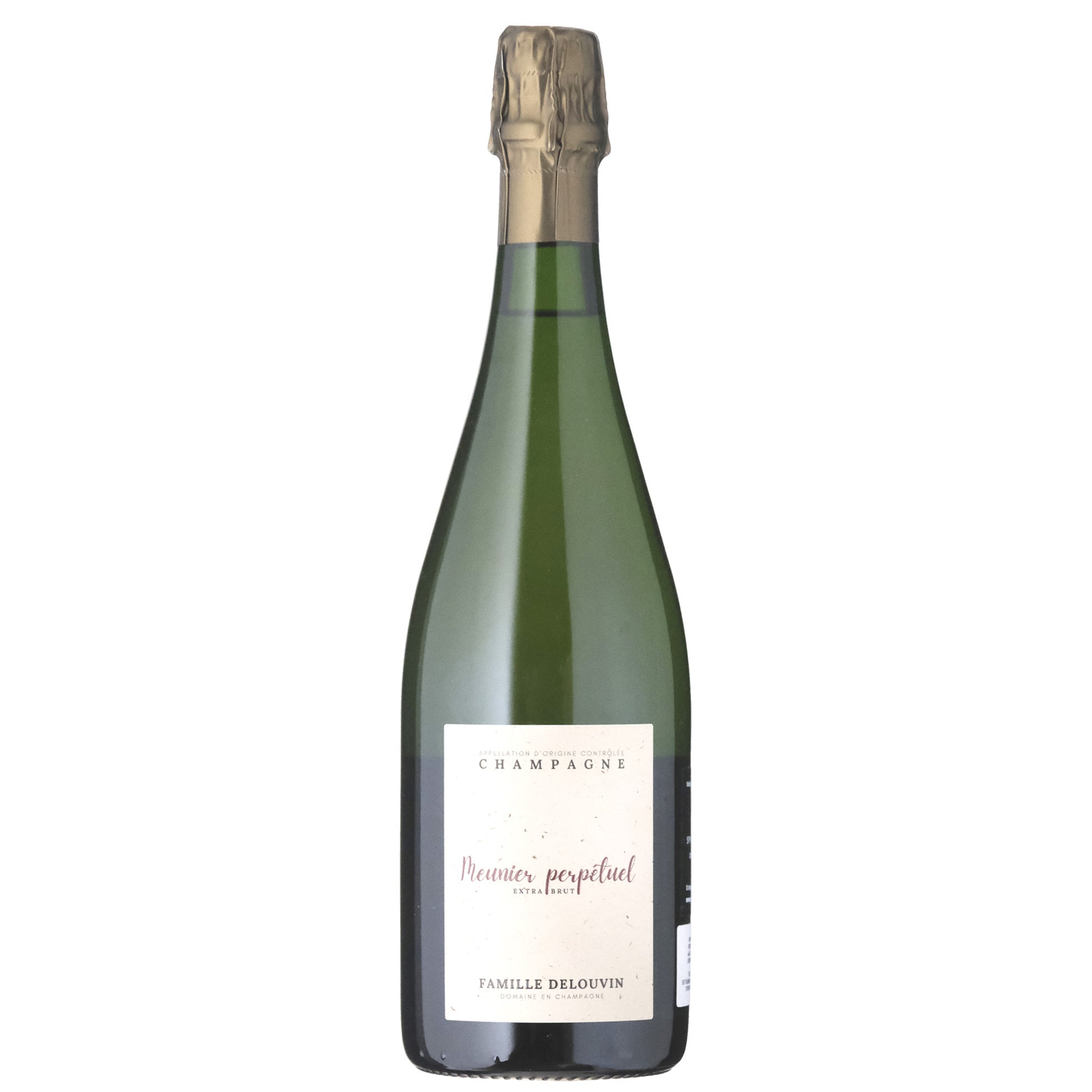 Bottle of Delouvin Meunier Perpetuel Champagne 100% Meunier