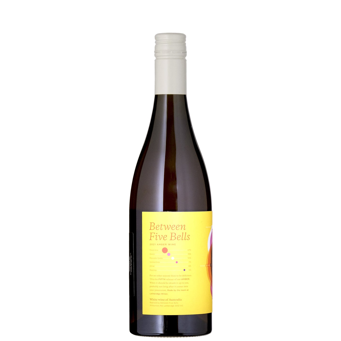 Between 5 Bells Amber Orange Wine Australia Back Label