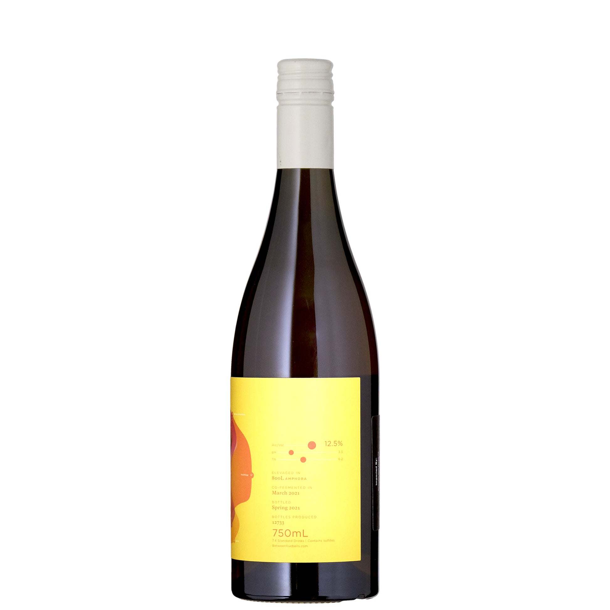 Between 5 Bells Amber Orange Wine Australia Back Label 2