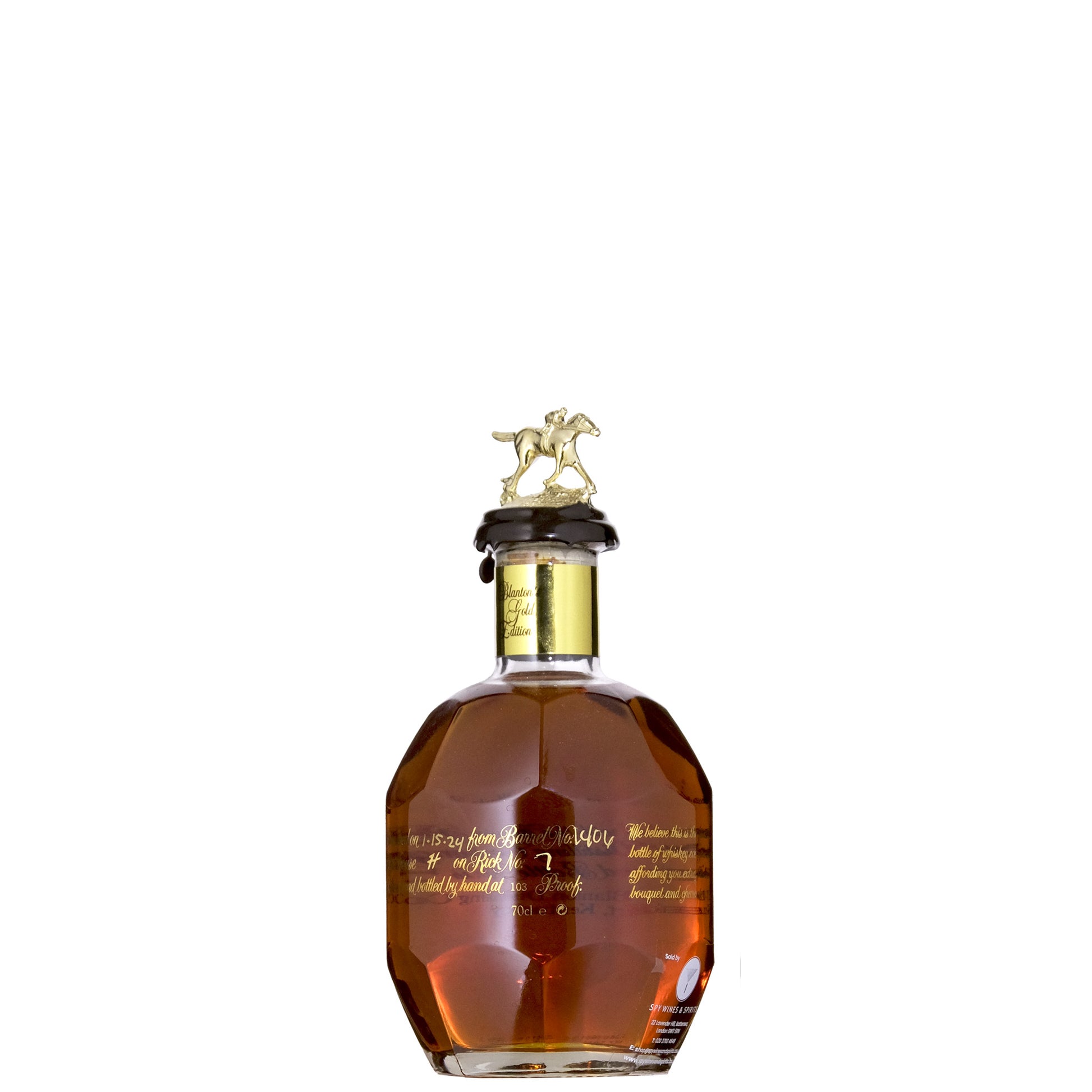 Blantons Gold Back Label