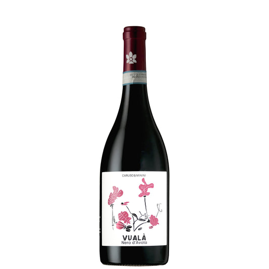 Bottle of Nero d'Avola Italy Sicilian Caruso & Minini