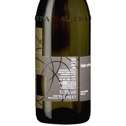 Back Label of Diego Rivetti Roero Arneis Piedmont Italy