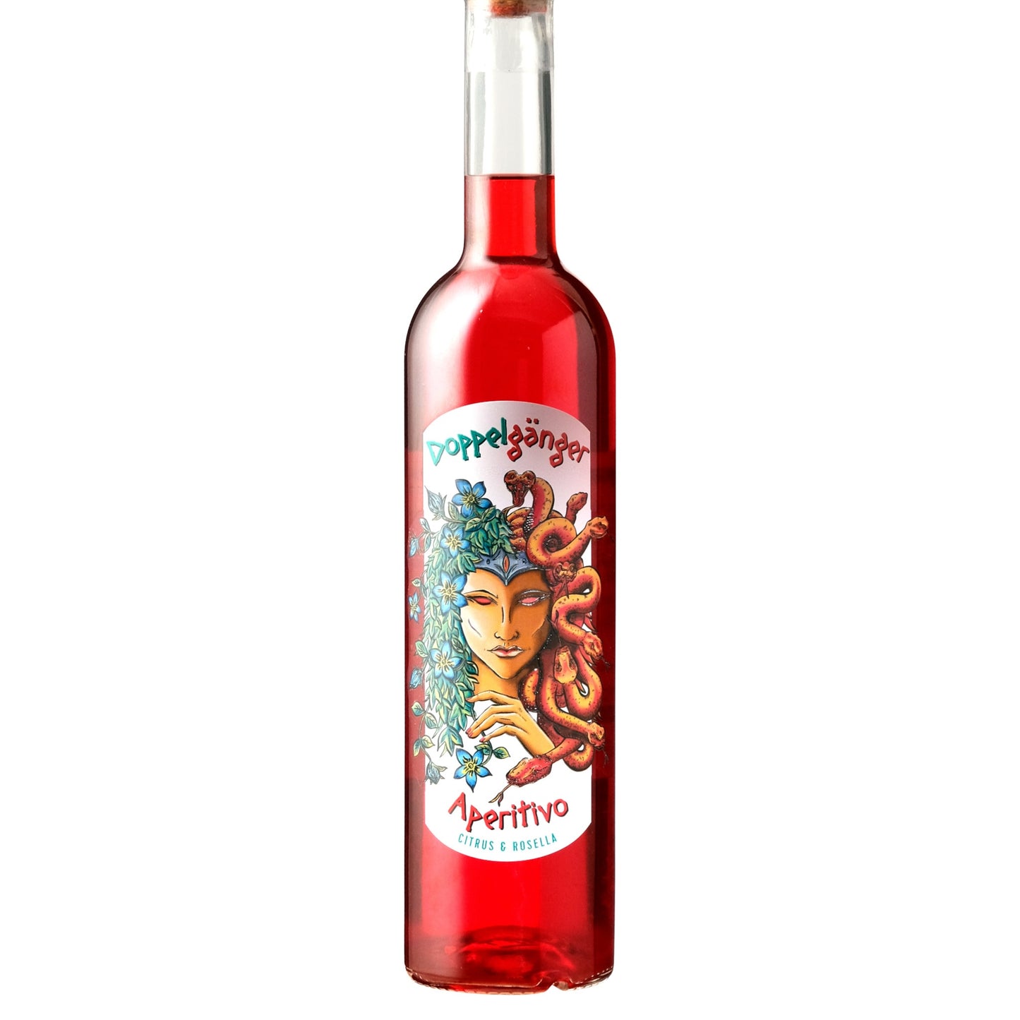 Doppelganger Aperitivo Bottle on a White Background