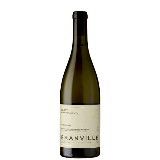 Granville Wine Co. Basalt Chardonnay Willamette Valley Oregon on white background