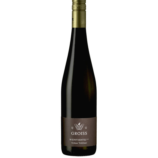 Bottle of Gruner Veltliner from Austria, by Ingrid Groiss, Weinviertel DAC
