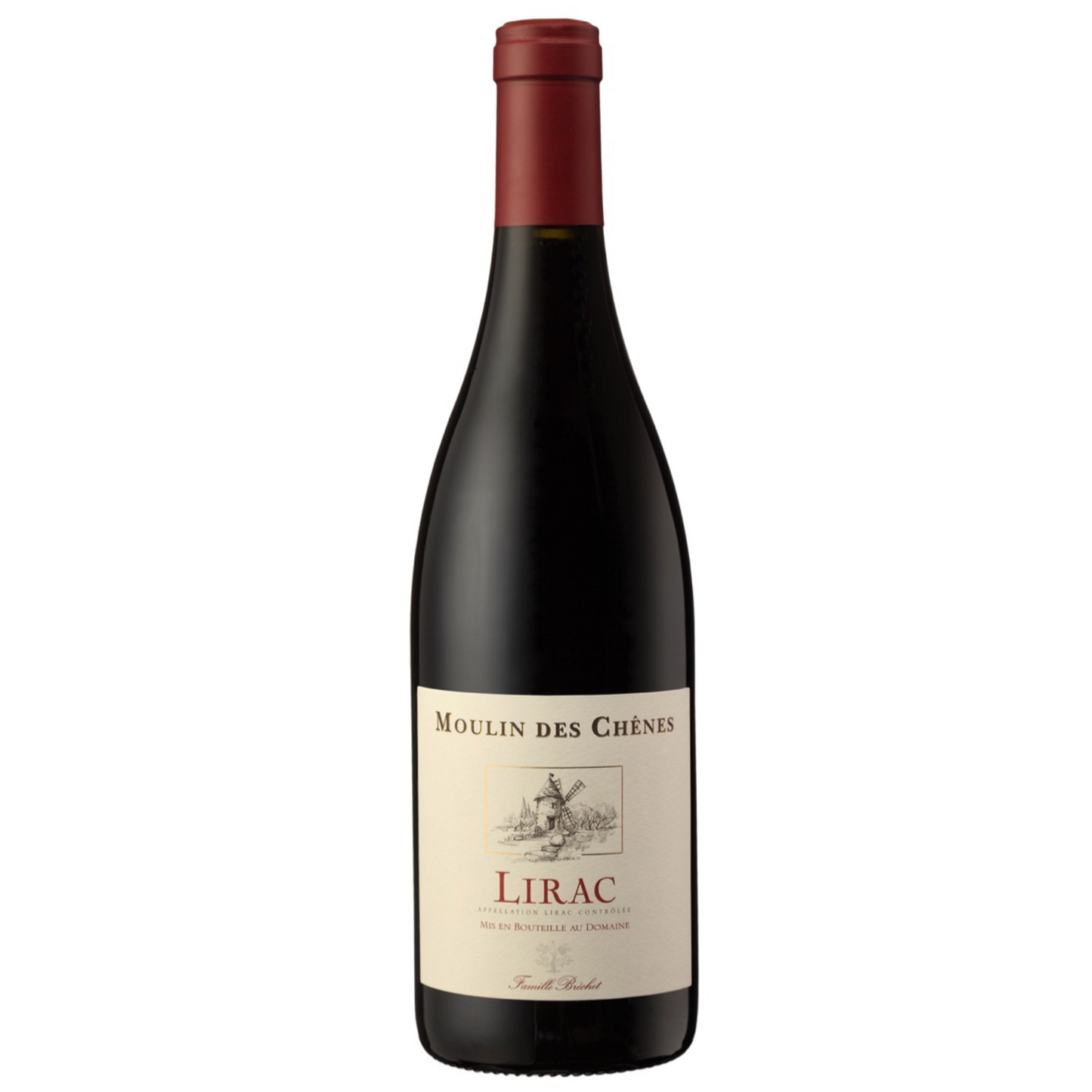 Bottle of Moulin des Chenes Lirac wine from the Souther Rhone