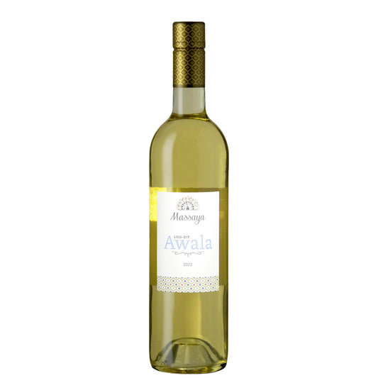 Bottle of Lebanese Chardonnay from Massaya, 'Awala' lieu-dit
