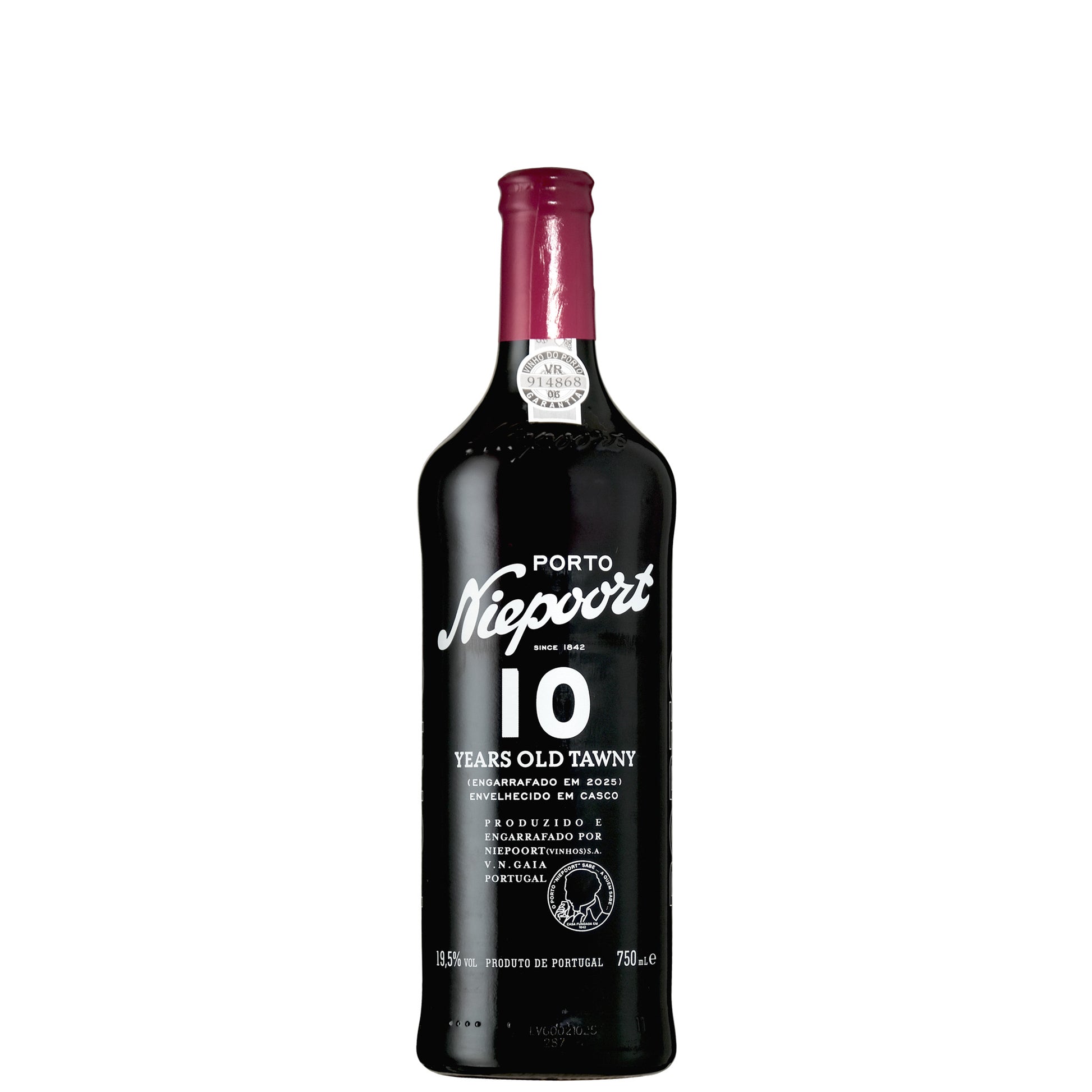 Niepoort 10 Years Old Tawny Port on a white background