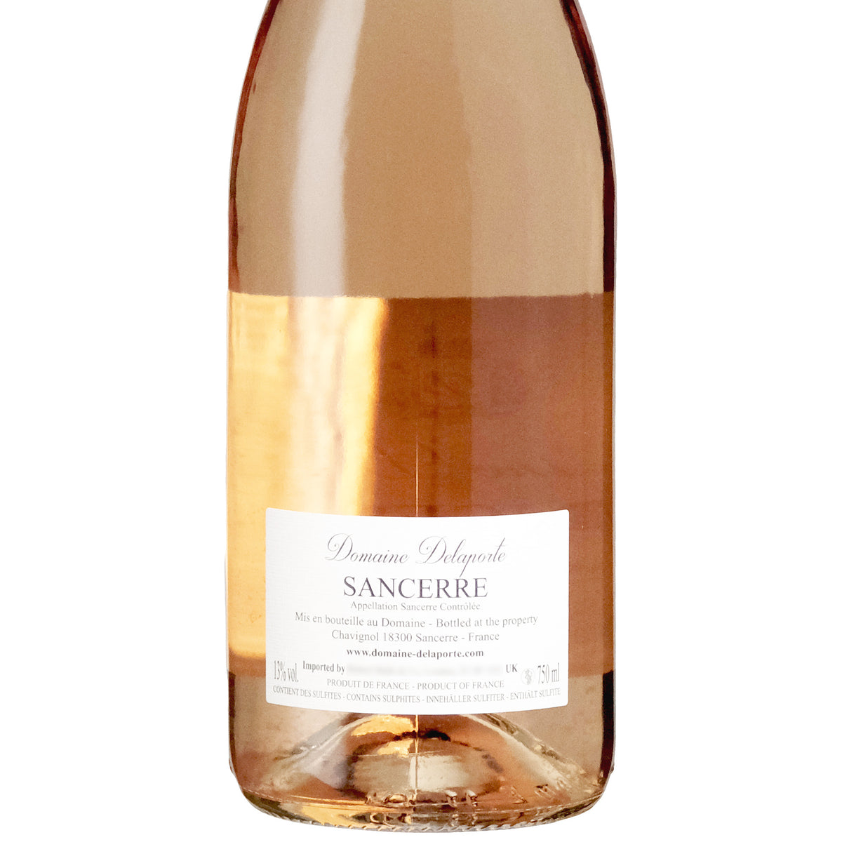 Back Label of Sancerre Rosé Domaine Delaporte Loire