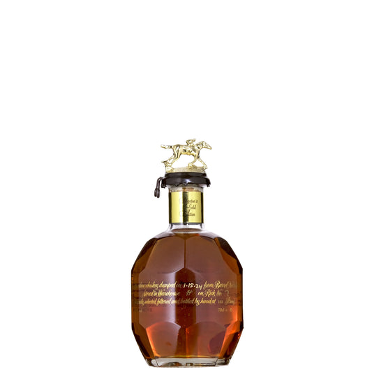 Blanton's Gold Bourbon Whiskey Bottle on a White Background