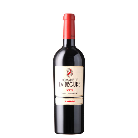 Domaine de la Begude Bandol Rouge Wine Bottle on a White Background