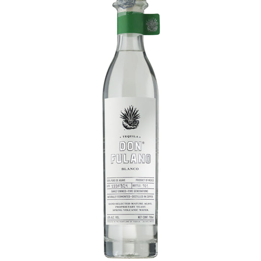 Don Fulano Blanco Tequila Bottle on a White Background
