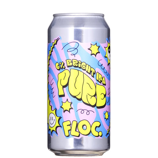 Floc Pure I.P.A 6% Beer Can on a White Background