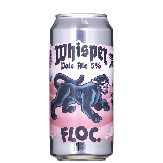Floc Whisper Pale Ale 5% Beer Can on a White Background