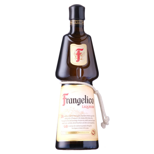 Frangelico Liqueur Bottle on a White Background