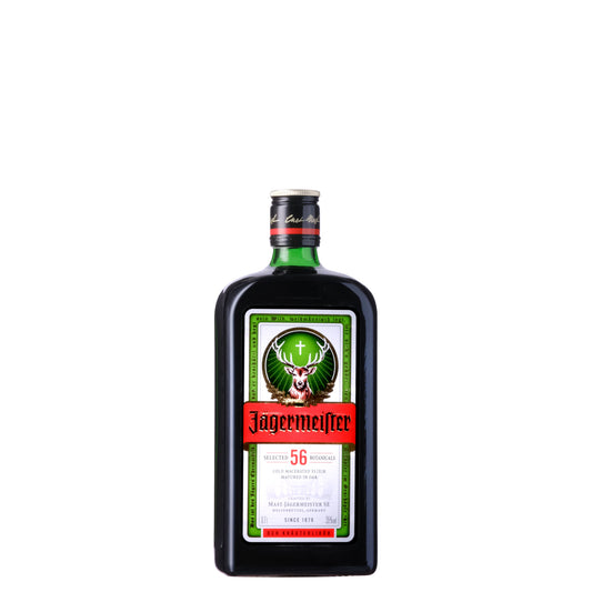 Jagermeister Liqueur Bottle on a White Background