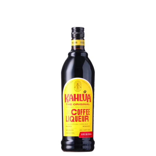 Kahlua Coffee Liqueur Bottle on a White Background