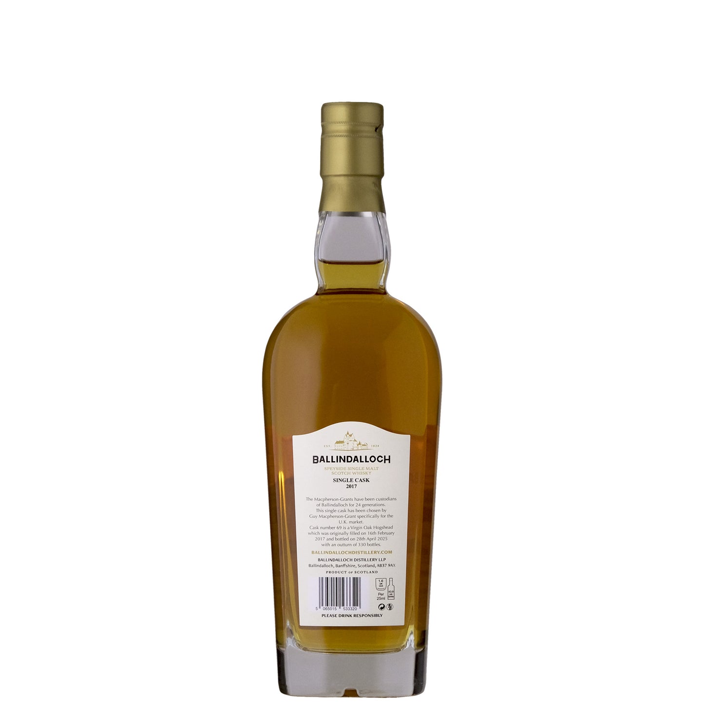 Ballindalloch Single Cask 2017 Virgin Oak