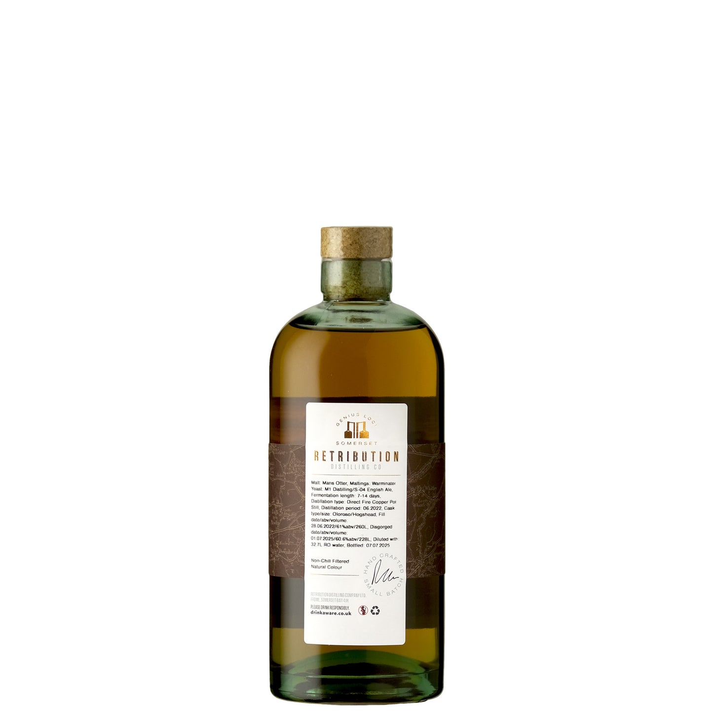 Retribution English Single Malt 3rd Release Back Label